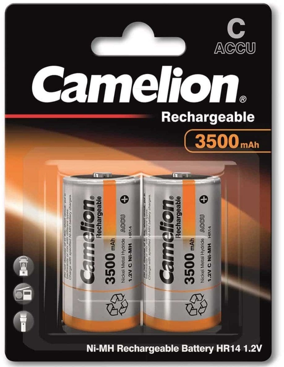 Camelion - Herlaadbare batterij Ni-MH - D / LR20 7000mAh - 2 stuks