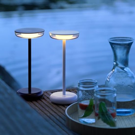 Idena 50155 - LED-tafellamp Touch Tango, dimbare nachtlamp met USB-C