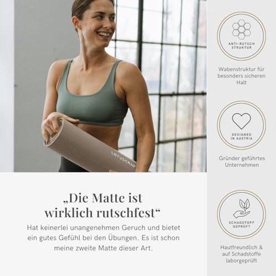 Yoga- en Pilatesmat 5mm Dikte - Huidvriendelijk en Antislip voor Beginners en Gevorderden — afbeelding 5