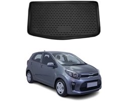 3D Kofferbakmat voor Kia Picanto (2017-2021) - Antislip, Rubber, Waterdicht, Hoge Rand