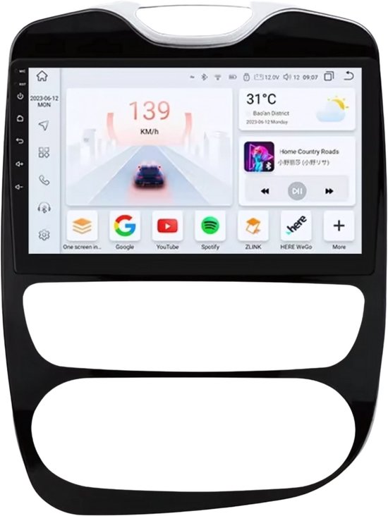 Android 12 Car Radio for Renault Clio 4 ZOE (2016-2019), 8-core 6G 64G GPS Navigation 10.1 QLED Touch Screen for Renault Clio Radio with Wireless CarPlay Android Car Bluetooth WiFi 4G LTE DSP