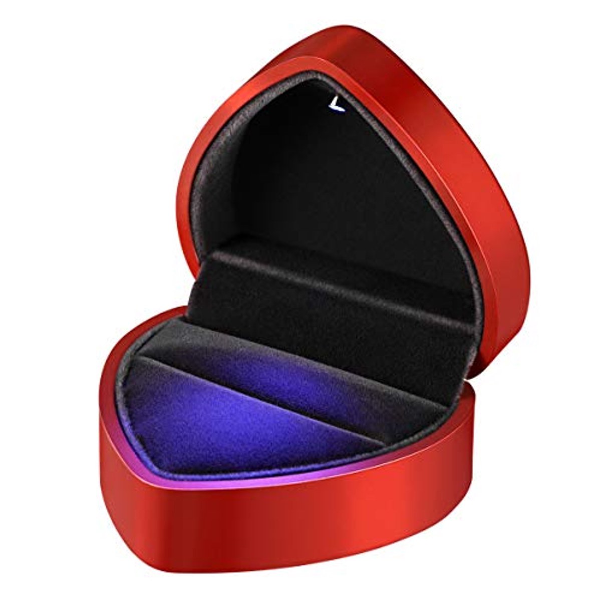 LED Ring Box voor Verlovingsring en Sieraden - Hartvormig - Ideaal voor Verjaardag, Valentijnsdag en Huwelijk - Rood