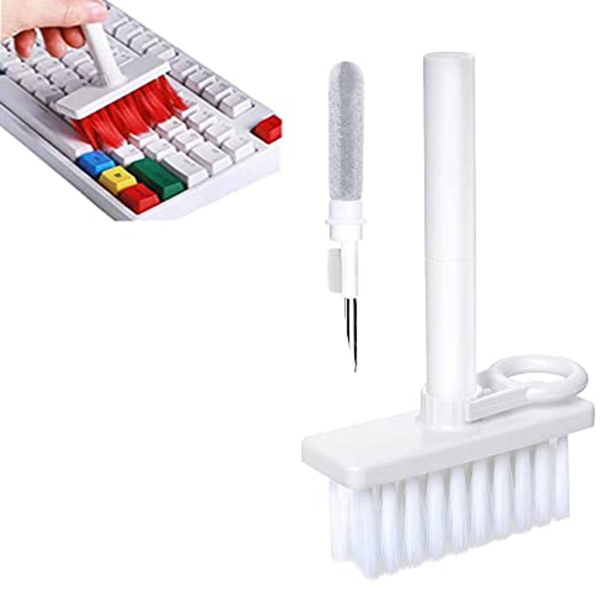 Image of 5 in 1 Stofzuiger Borstelset voor Toetsenborden, Mobiele Telefoons, Oordopjes en Elektronica
