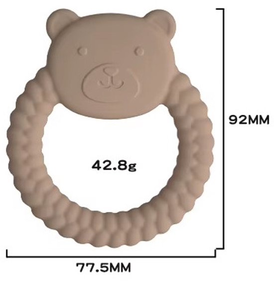 Set van 2 Siliconen Bijtringen - Konijn & Panda - Veilig & Zacht voor Baby’s — afbeelding 5