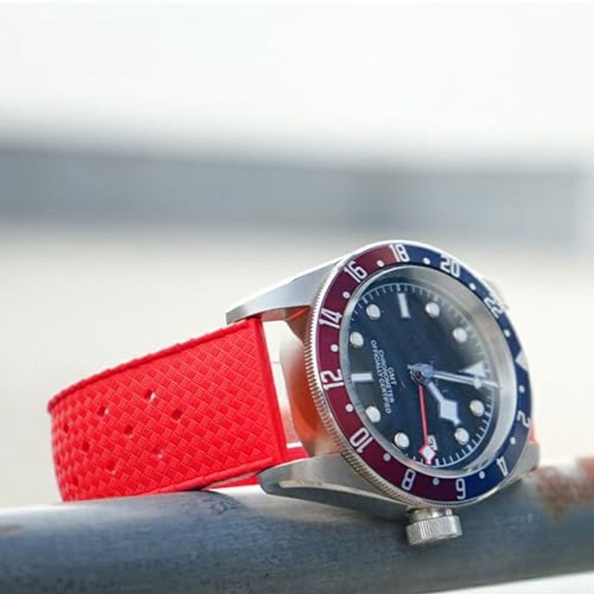 Horlogeband Tropical FKM Rubber 18mm 20mm 22mm Snelsluiting Zacht Duurzaam Fluorrubber