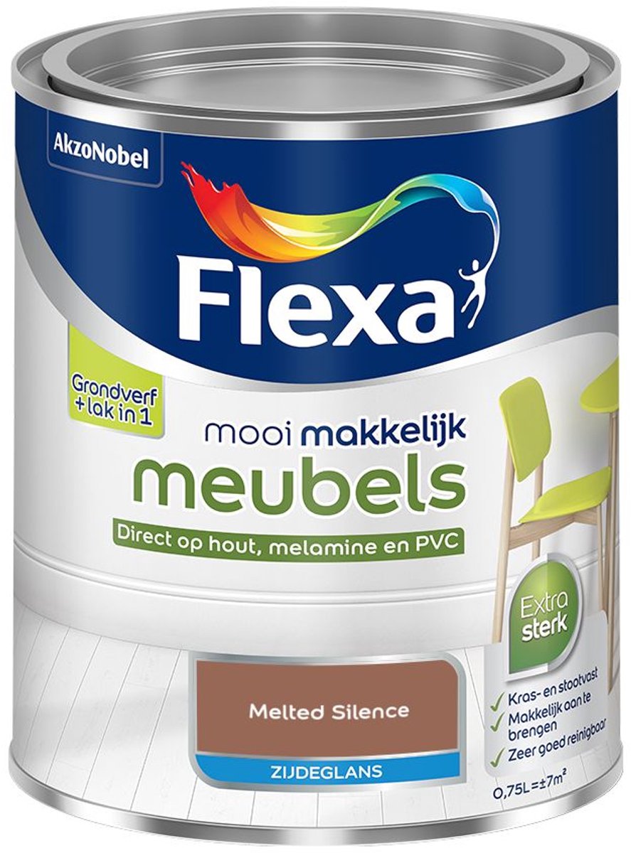 Flexa - Mooi Makkelijk Meubels Zijdeglans - Melted Silence - Kleur van het jaar 2026 - Mengverf - 0.75 L