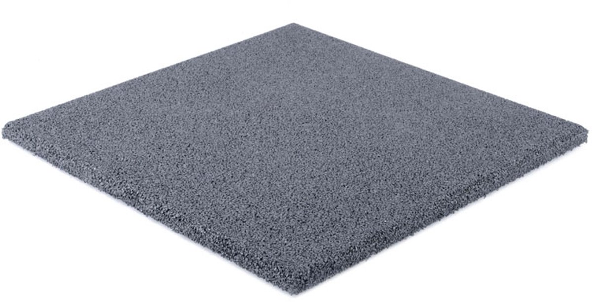 Bol.com Rubbermagazijn | Rubber terrastegel grijs | 5 stuks | Per 0,8 m² | 40x40x2,5cm aanbieding