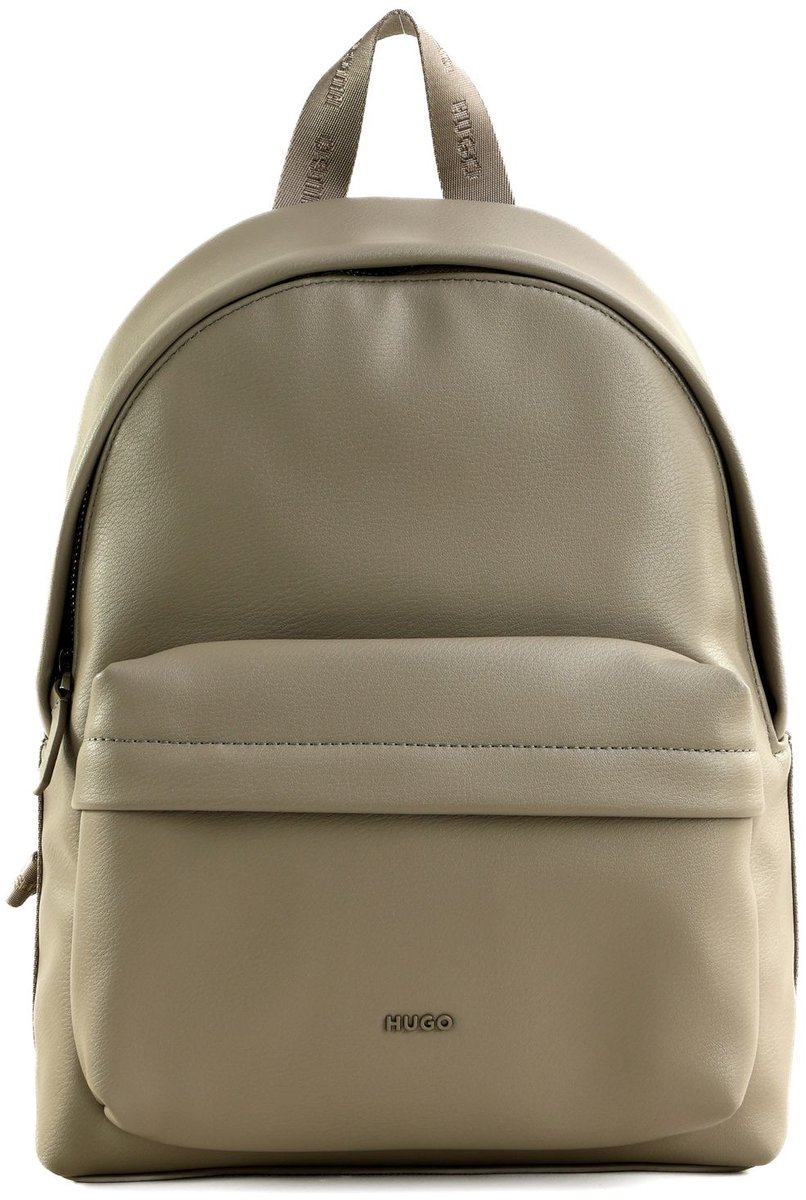 HUGO laptop rugzak rugzak met laptopvak Bel Backpack Light Beige Taupe