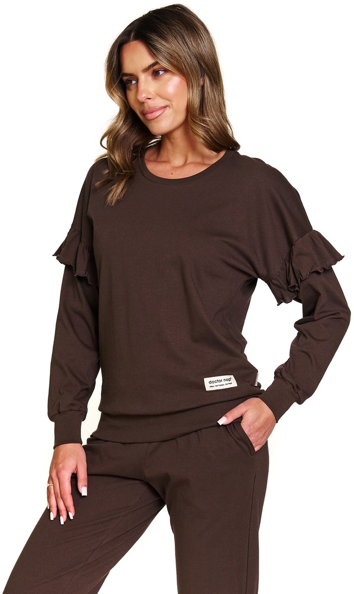 Doctor Nap Dames Pyjama Frullen Brownie PM.4351 42 / Bruin