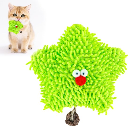 Bremorou 30 stuks vilten ballen, katten, kleine pluche ballen, regenboog, kattenspeelgoed, ballen, kattenballen, speelbal, katten, kleurrijke