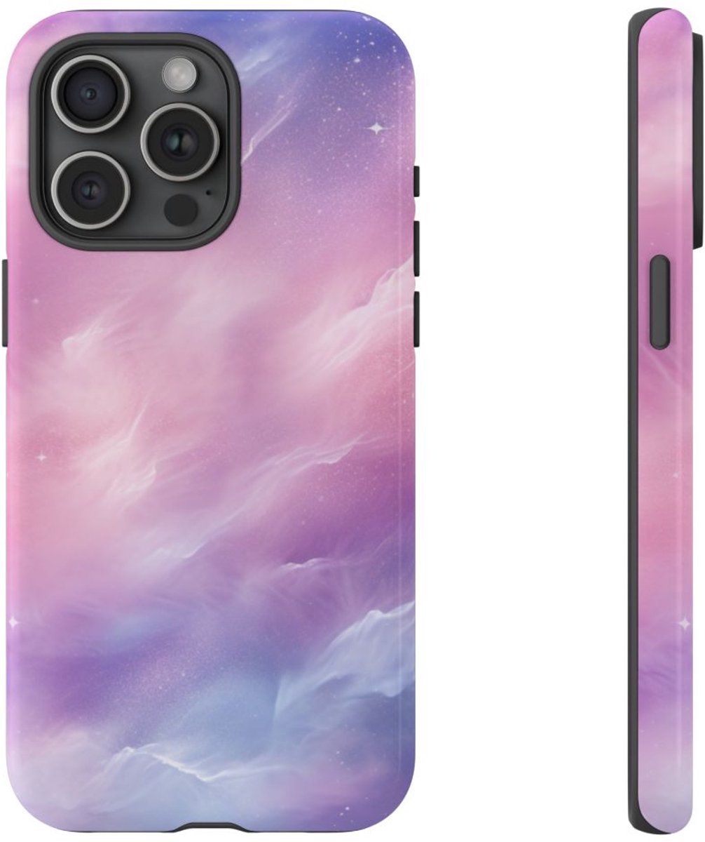 Pastelkleurige Hemelnevel – Telefoonhoesje Geschikt voor iPhone 15 Pro Max