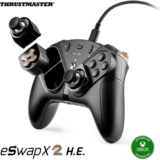Thrustmaster Eswap X 2 H.E. Pro Controller - voor Xbox One, PC, Xbox Series X S - Hall-effect ministicks - Hot-Swap-technologie - Mechanische knoppen