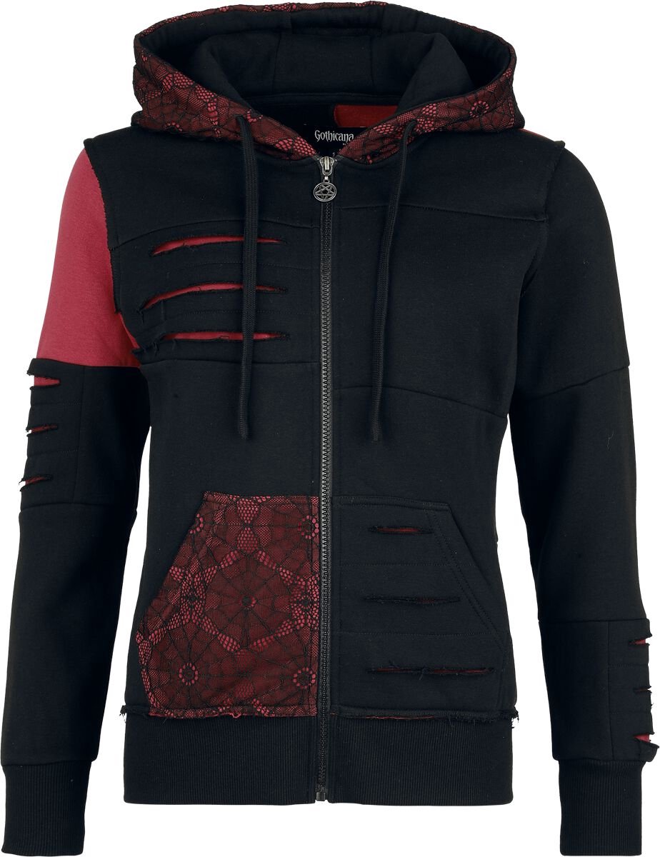 Gothicana Vest met capuchon - Dames - S