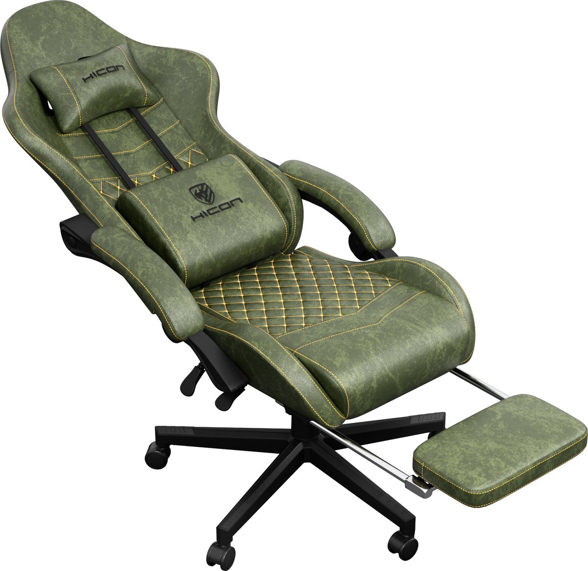 HICON Gaming Chair Vittoria Ergonomisch Groen - afbeelding 2