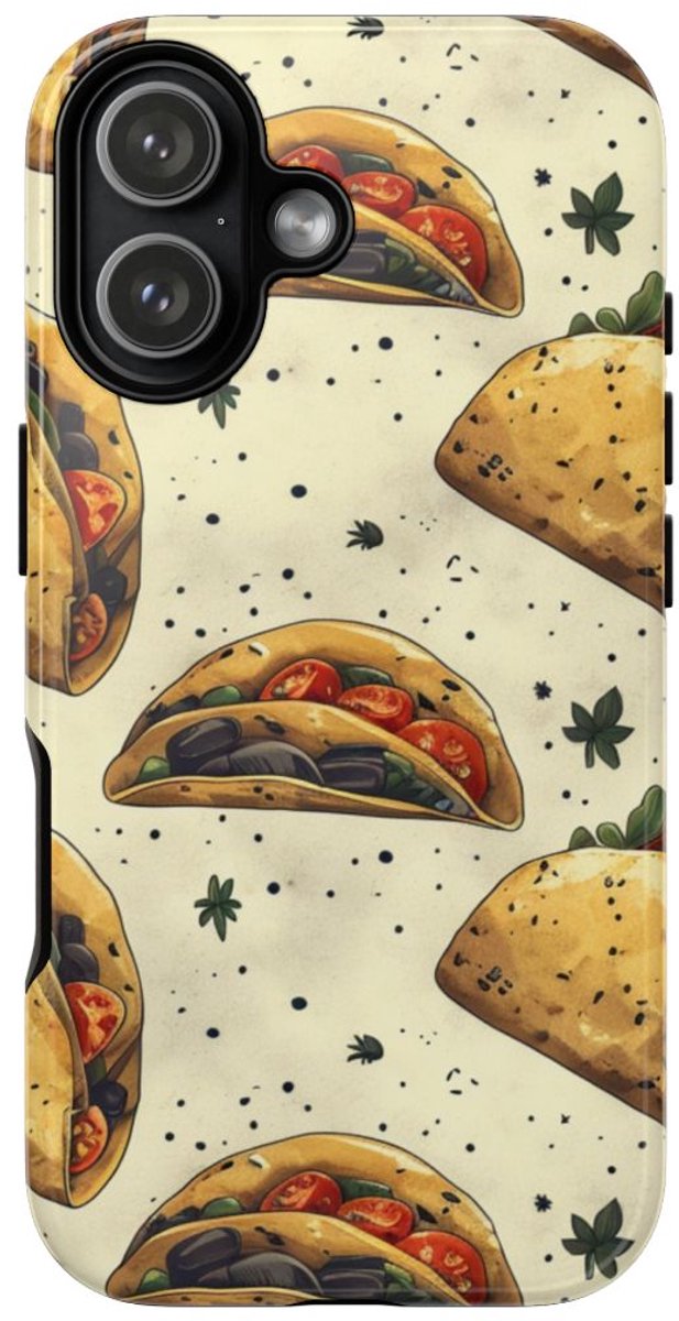 Taco Patroon met Kruiden – Telefoonhoesje Geschikt voor iPhone 17