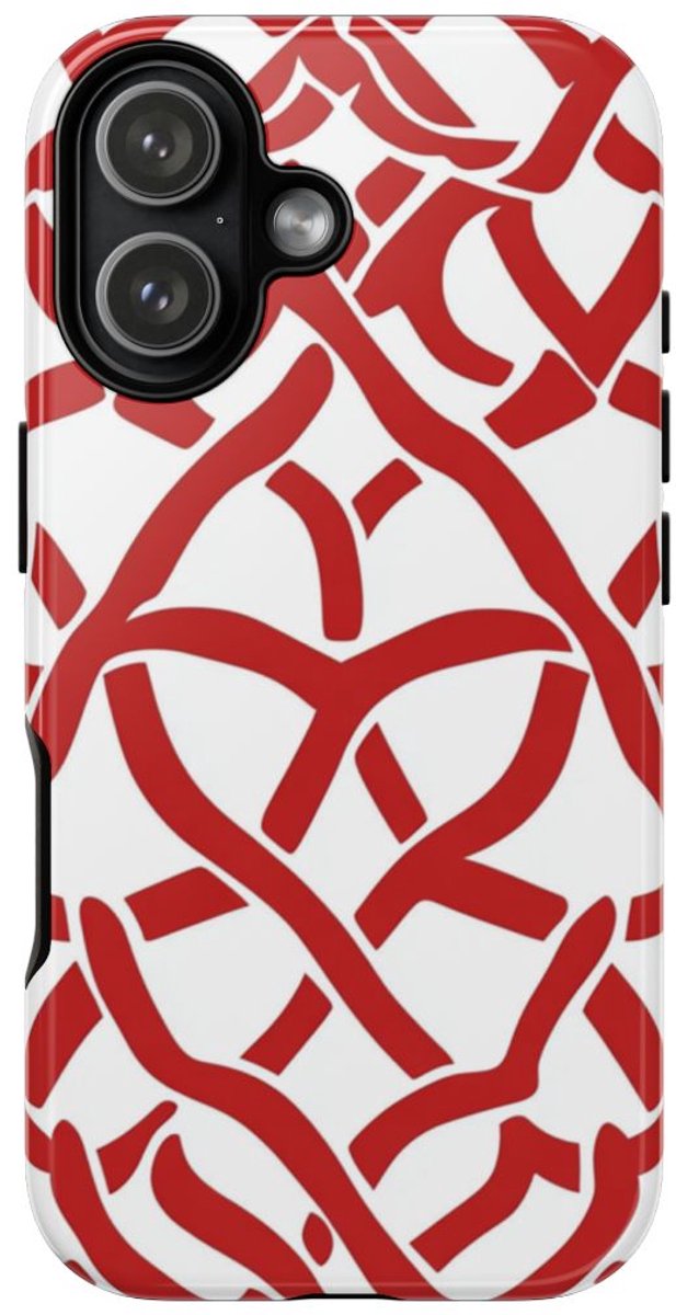 Rood Keltisch Knoopmotief – Telefoonhoesje Geschikt voor iPhone 17