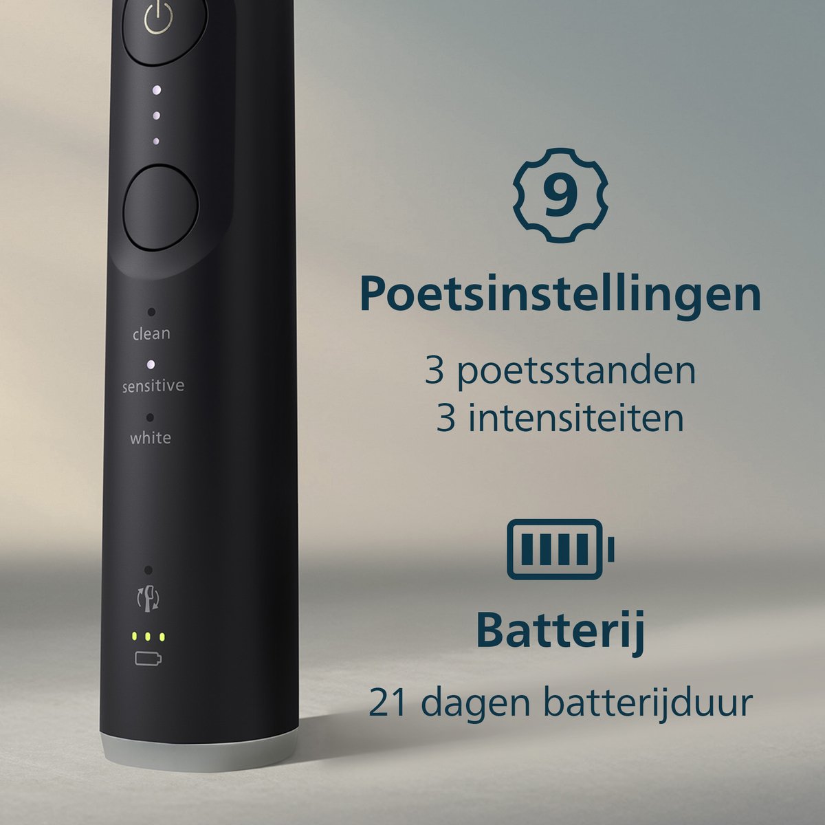 Philips Sonicare 6500 Elektrische Tandenborstel Zwart thumbnail 6