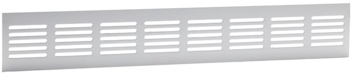 Nedco BV Plintrooster 400x60mm aluminium F1 aluminium geanodiseerd