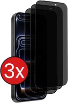 Screenprotector - 3 Stuks - Geschikt voor Apple iPhone 17 Pro Max - Privacy Filter - Beschermglas - Gehard Glas - Tempered Glass - Screen Protector