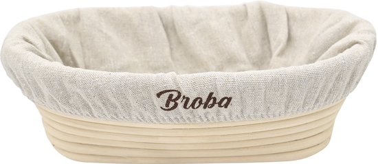 Rijsmandje Riet Ovaal 35x15cm - Perfect voor Brooddeeg