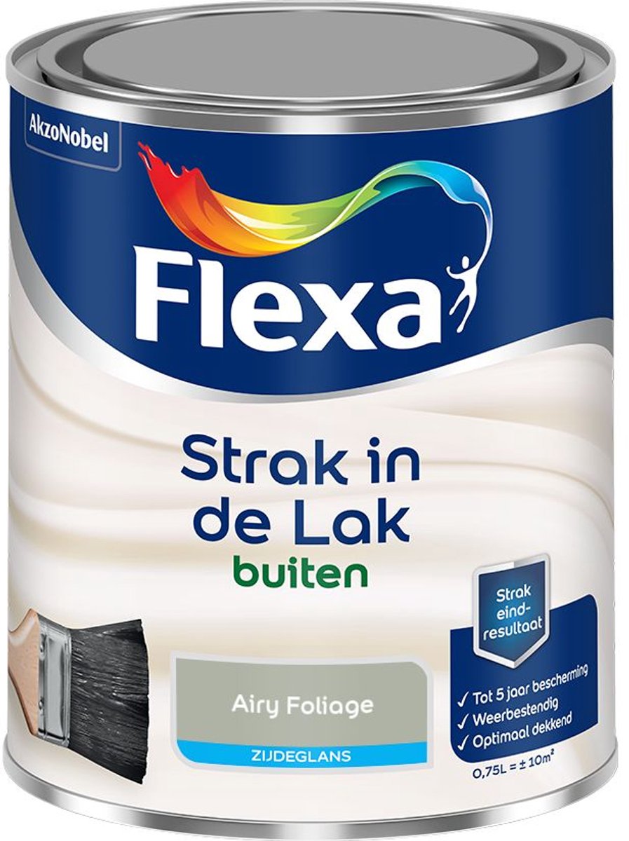 Flexa - Strak in de Lak Buitenlak Zijdeglans - Airy Foliage - Mengverf - 0.75 L