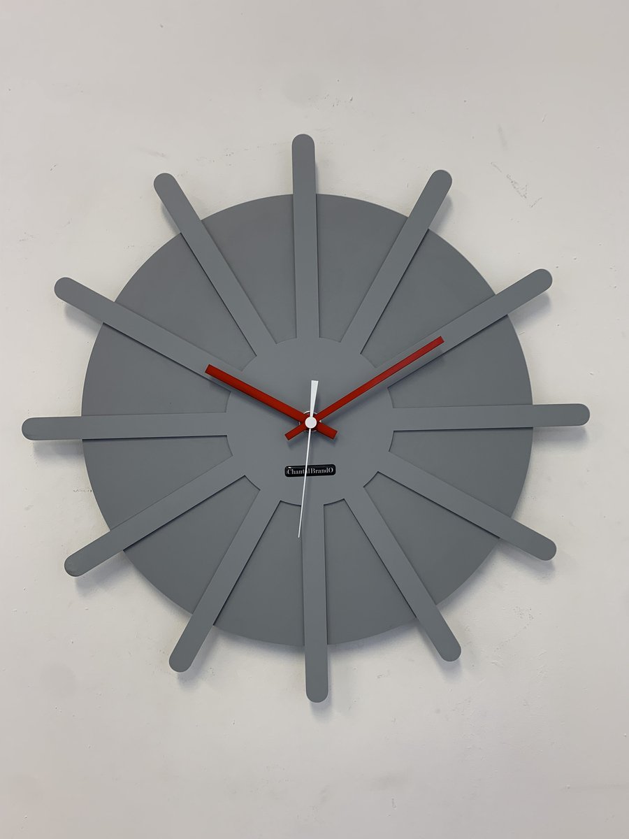 MOSACLOCK * ETOILE GRIS ** Wandklok Modern Industrieel Design **