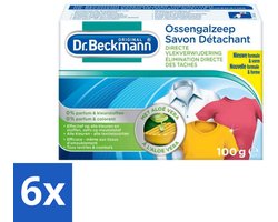 6 x Dr. Beckmann Ossengalzeep 100 gr - Vlekkenverwijderaar - Vlekken Uit Kleding - Tapijt Schoonmaken - Meubels Schoonmaken - Aloë Vera