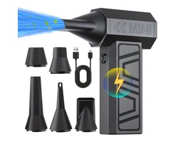 Oplaadbare reinigingsblazer Turbo Jet-ventilator 105000 RPM Auto sneeuw blazen 4 versnellingen verstelbaar draagbaar