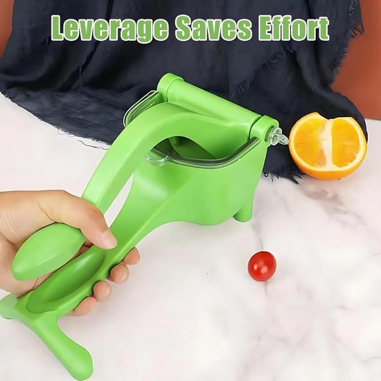 Sapcentrifuge -Sapcentrifuge handmatig- Fruitpers - Handmatige Fruitpers - Handmatige Citruspers - Eenvoudig Handmatig Handontwerp - Limoenpers - Voor Citroenen, Limoenen En Sinaasappels - Voor Keuken, Bar - Groen - 1 Stuk — afbeelding 3