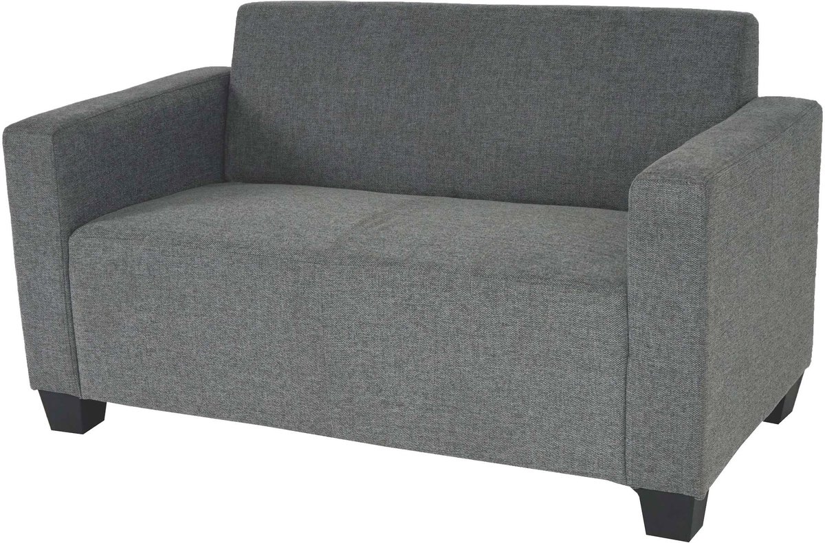MCW 2-zits bank Lyon loungebank stof/textiel ~ grijs