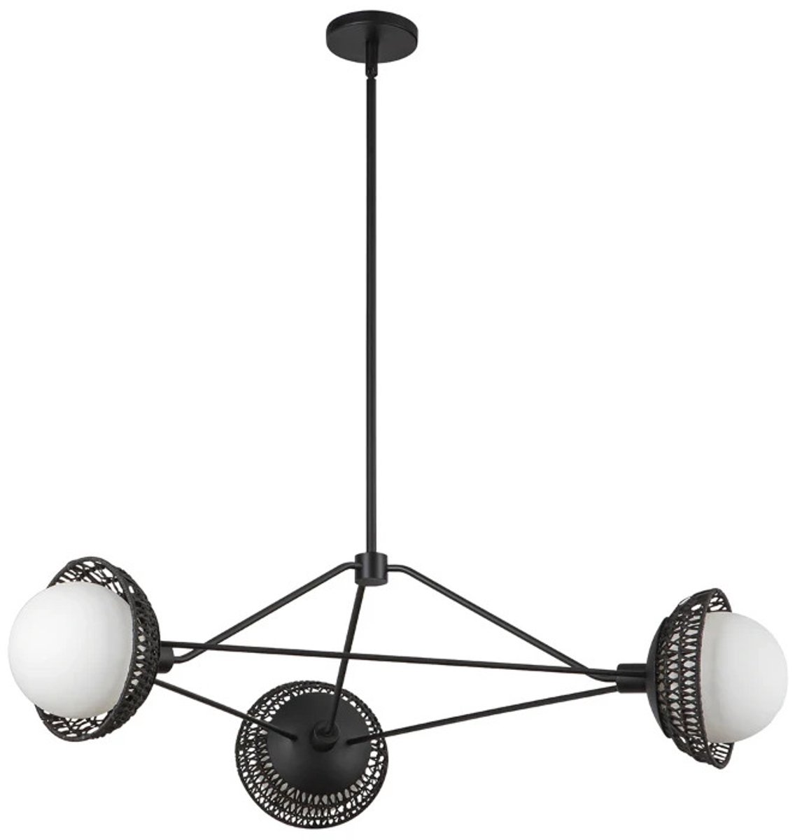Alora Mood LED Kroonluchter | 3X E27 Max 40W | Matte Black