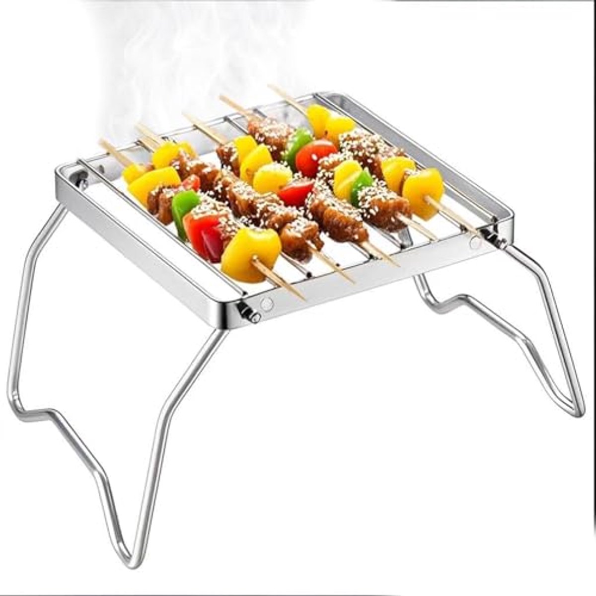 Inklapbare Campinggrill - Draagbare Roestvrijstalen Grill voor Buiten Koken