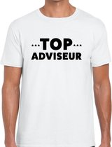 Top adviseur beurs/evenementen t-shirt wit heren M
