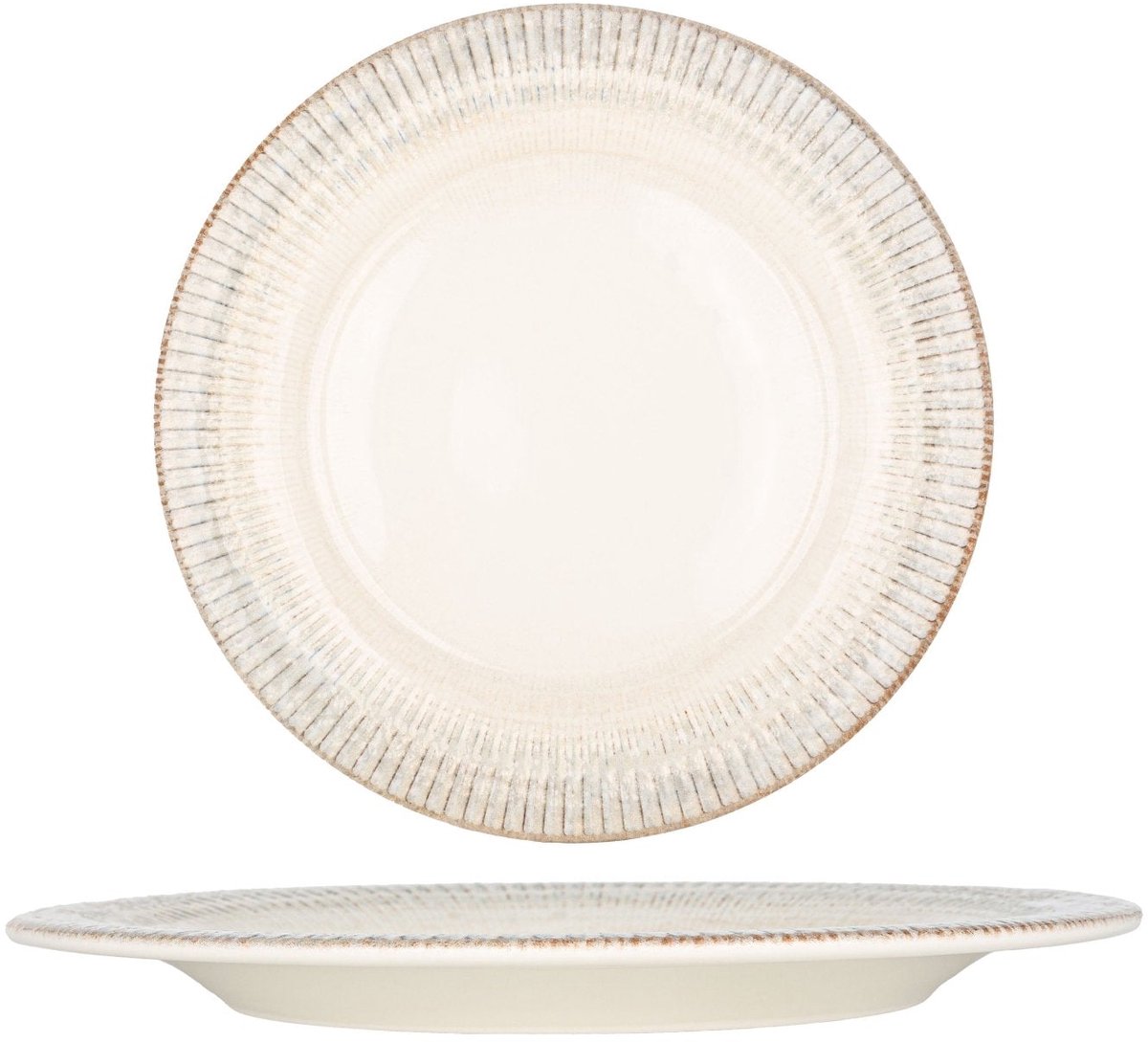 Bonna Dinerbord - Galata - Porselein - 28 cm - set van 6