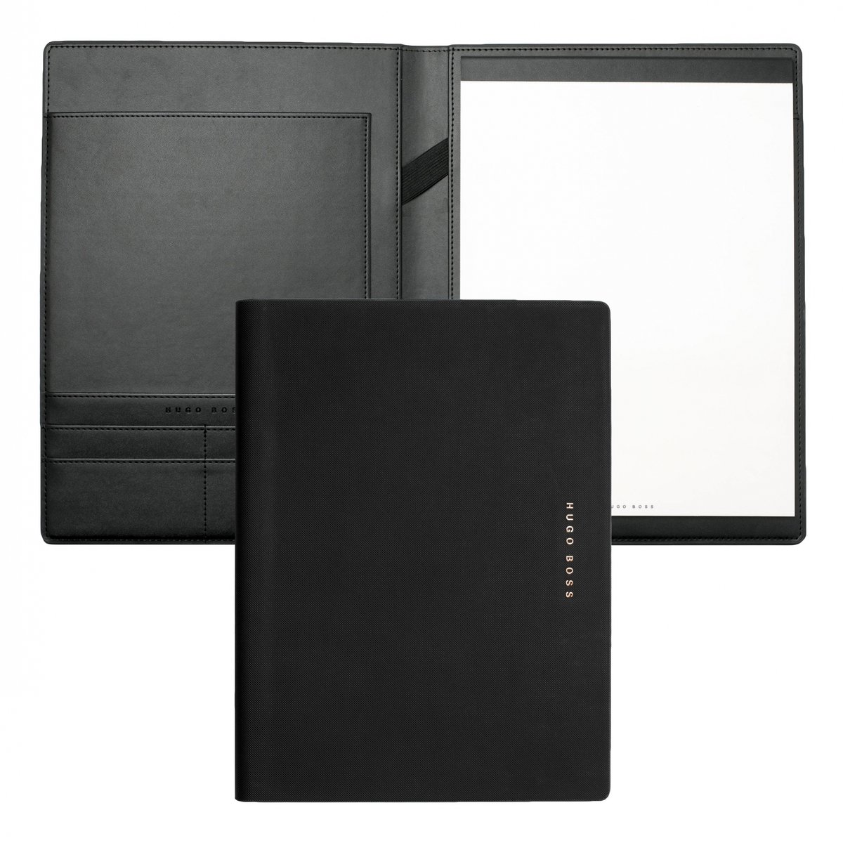 HUGO BOSS Schrijfmappen Essential Writing Set Black Zwart