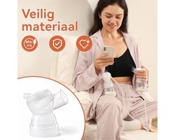 NCVI Vervangende Connector Compatibel met 8100/8102/8122/8116/8128/8129, Borstkolfaccessoires, BPA-vrij, Inclusief Bovenkap, Membraan en Pomphuis (1 Stuk)