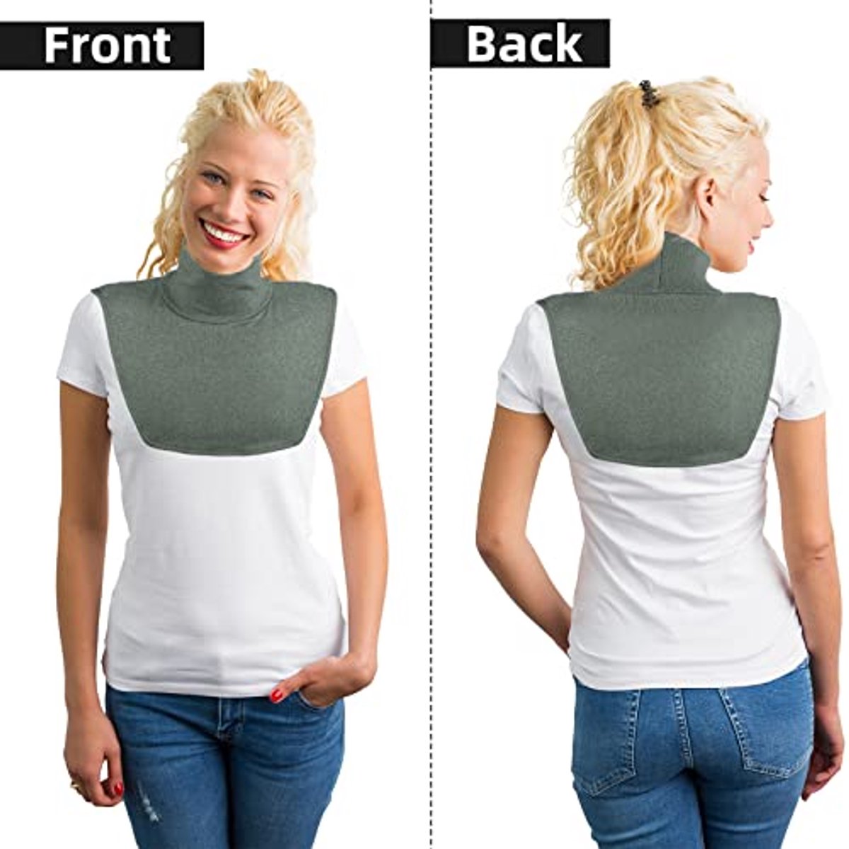 Nep Coltrui Dickey Afneembare Kragen Set Half Top Mock Blouse Kraag