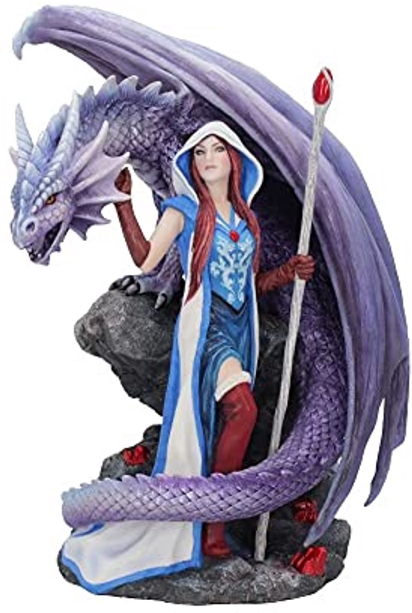 Drakenmagie Beeldhouwwerk 30 cm - Mystieke Fantasie Figurine