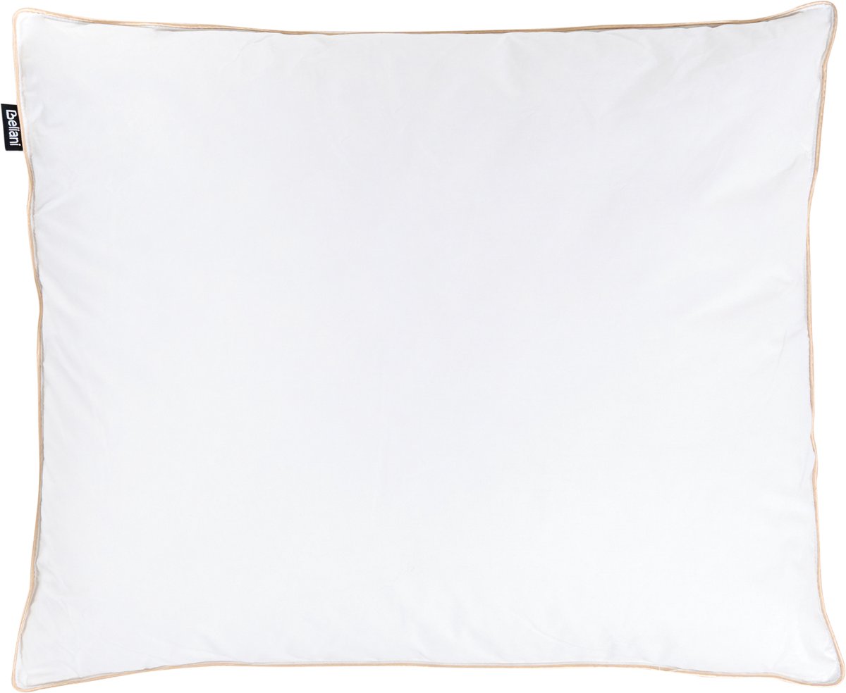 BELIANI ETNA - Hoofdkussen 3 vakken - Wit - 50 x 60 cm - Hoog - Eendenveren