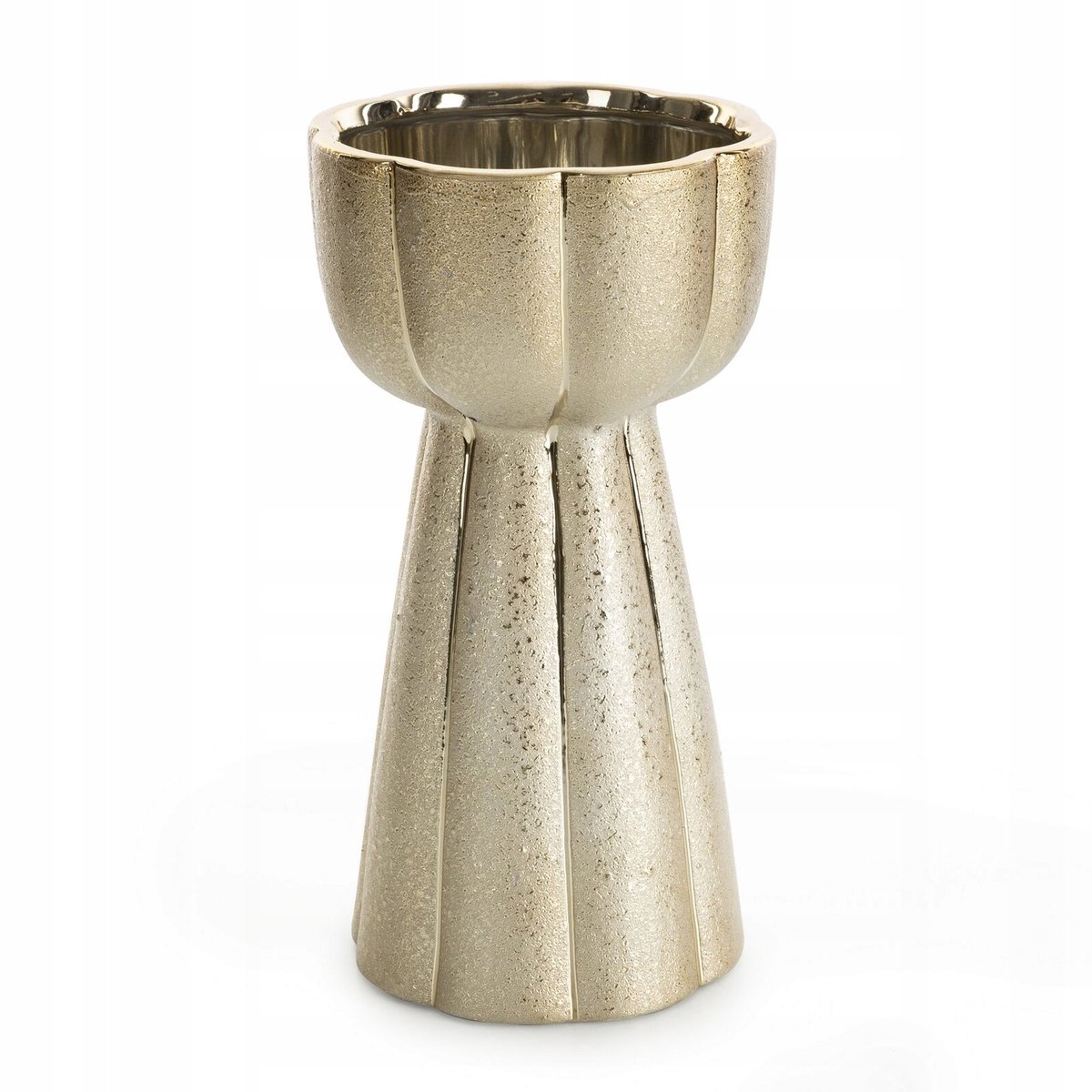 Gouden Decoratieve Vaas Merin 13x13x25 cm Keramiek