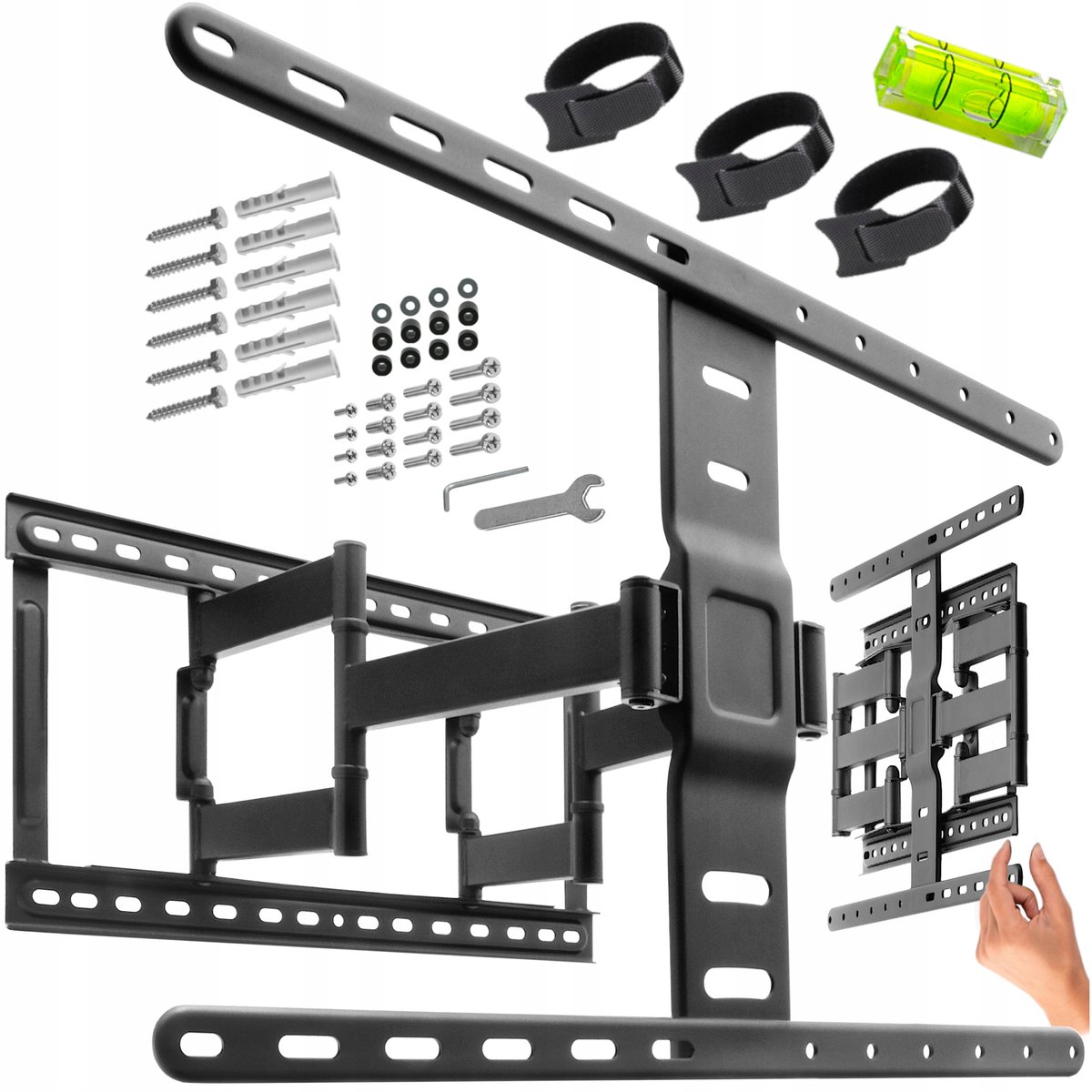 Merkloos TV muurbeugel 43-90 inch, ultraslank, 60 kg draagvermogen