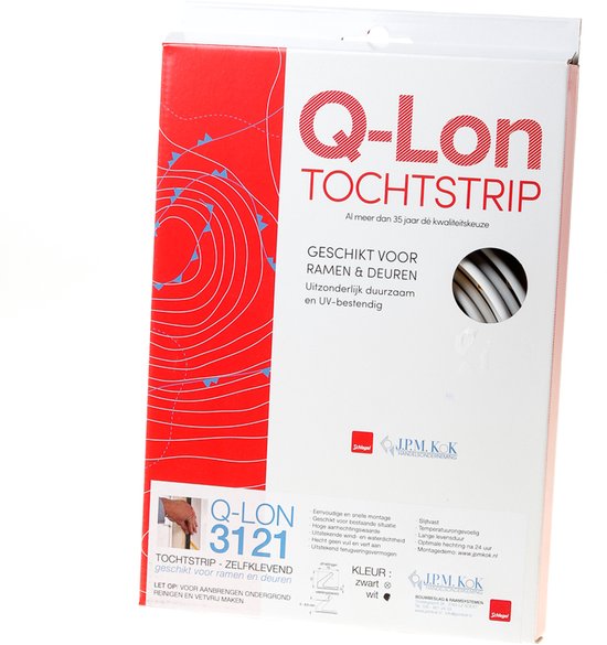 QLON Tochtstrip QL3121 15mm Verfbestendig Zelfklevend