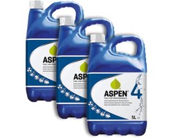Aspen 4 - Blauw - Alkylaatbenzine - 99% Schoner - Voordeelverpakking 3x 5L