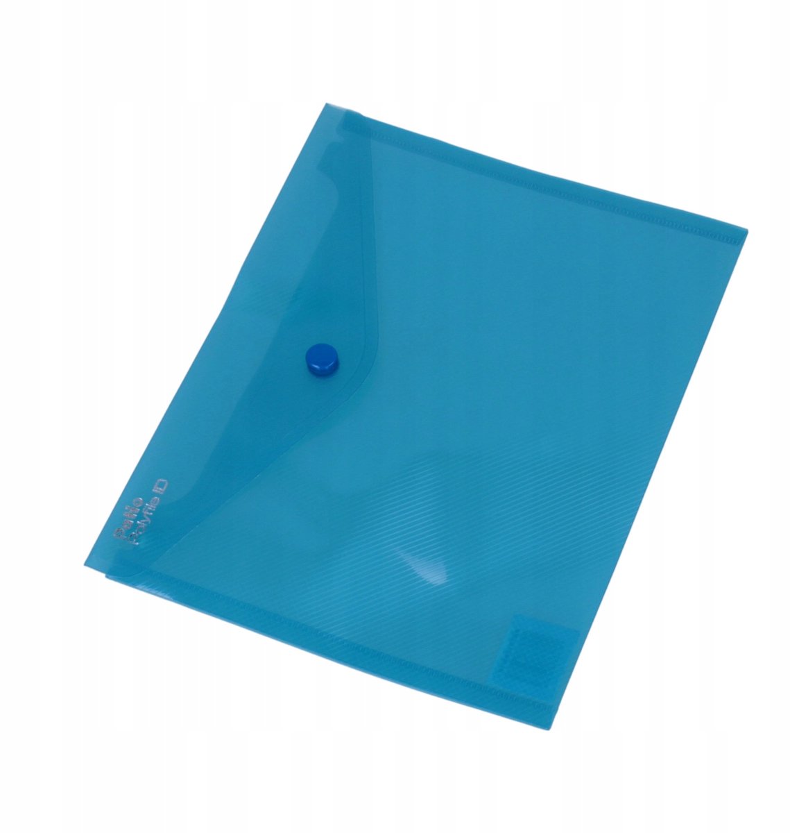 Patio A5 mapje blauw, transparant, met sluiting