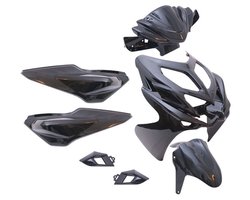 Edge Plaatset Yamaha Aerox-R - 9-delig - zwart metallic - vanaf bouwjaar 2014