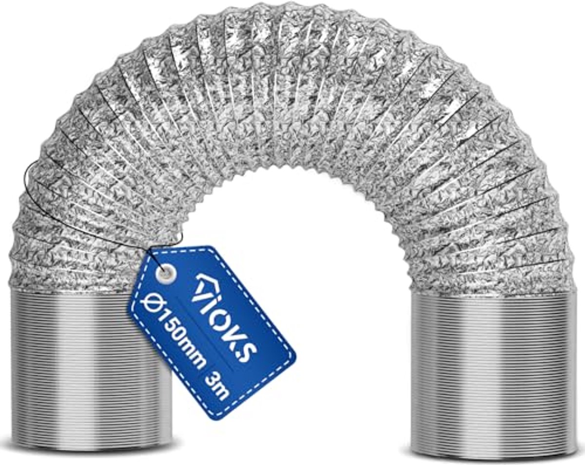 Flexibele Afvoerslang 4 meter 125 mm voor Airconditioning en Afzuigkappen
