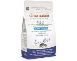 Almo Nature HFC Kattenvoer Droog Adult Zeebaars & Zeebrasem - 1,2 kg