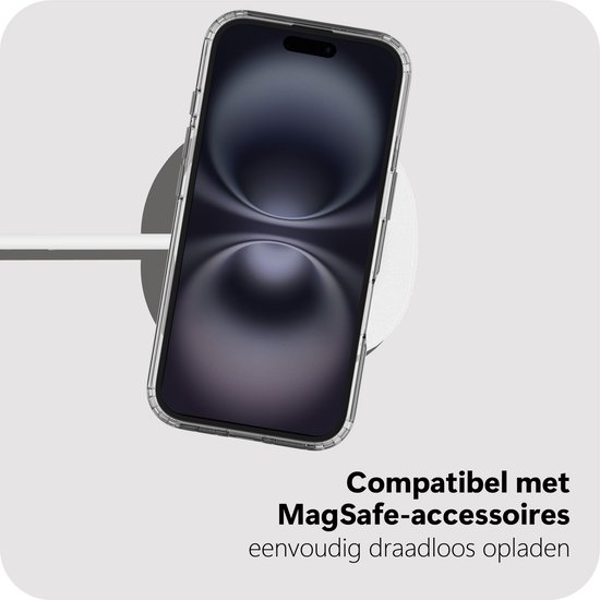 Coque Cazy pour iPhone 16 - Compatible MagSafe - Coque arrière de qualité militaire - Transparente