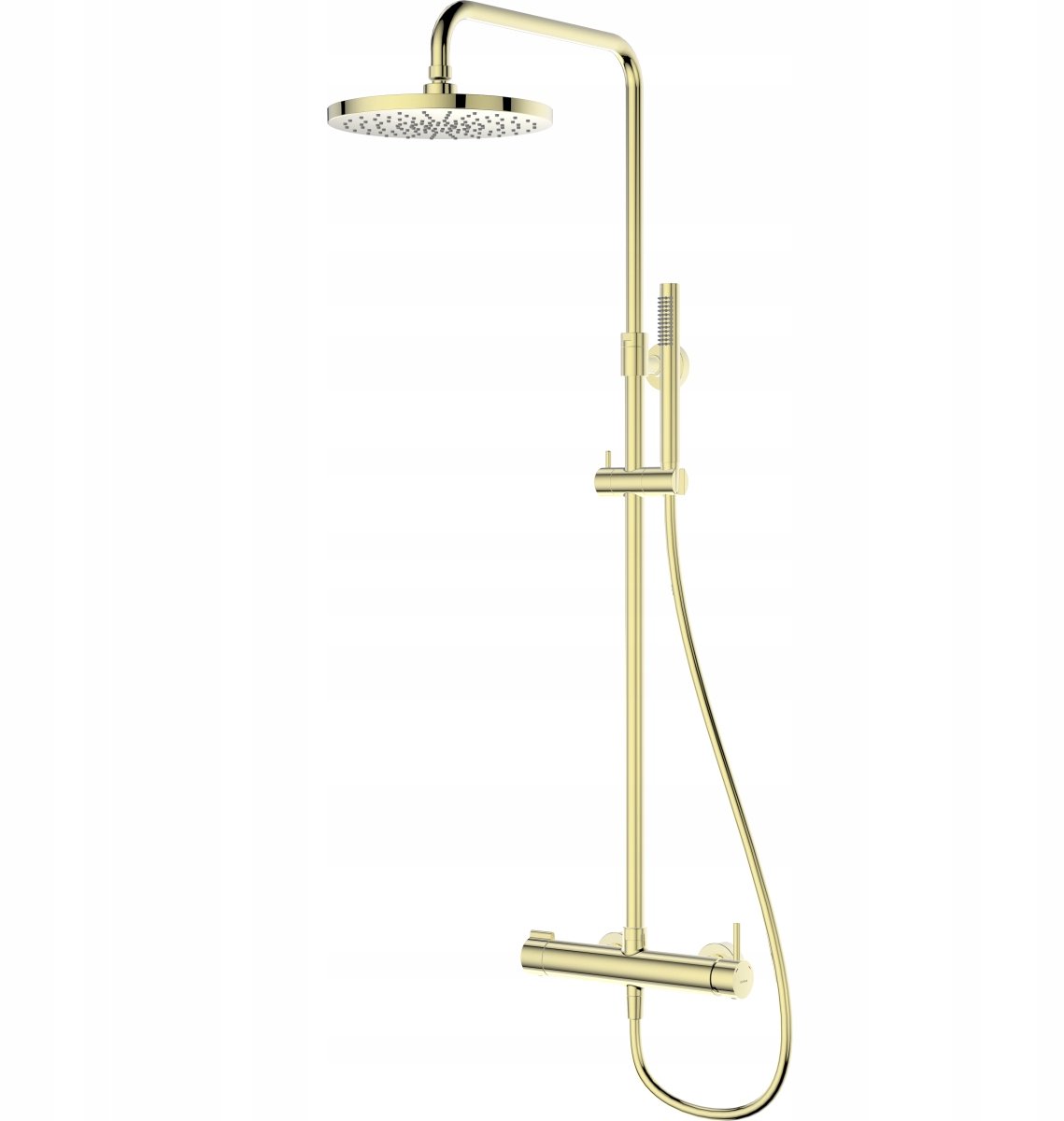 Oltens Molle Doucheset Wandmontage Goud Glans met Regendouche