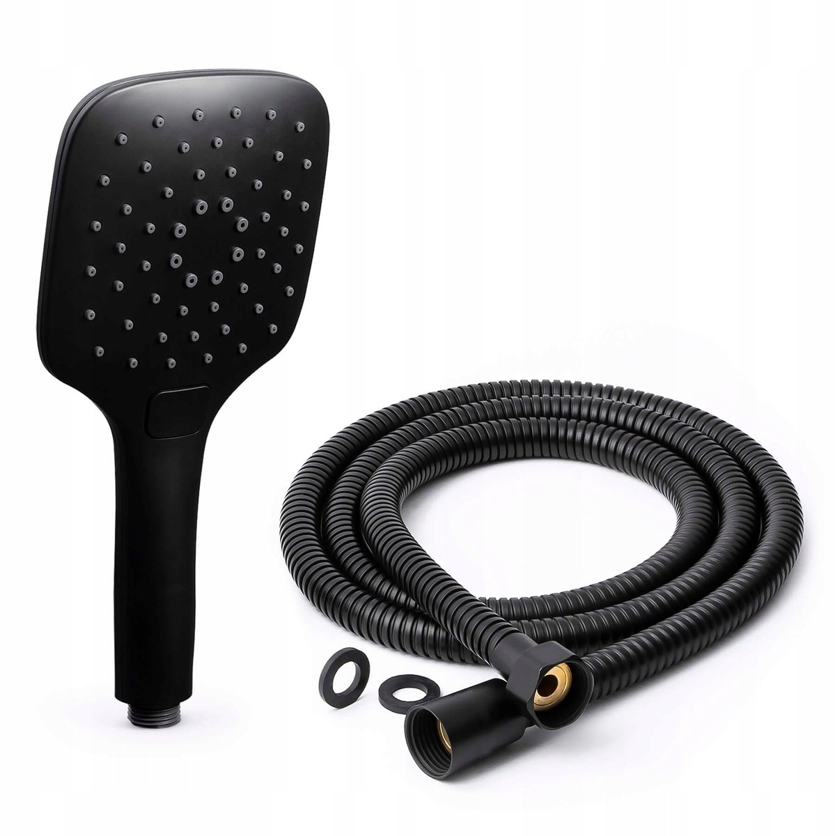 Douchekop Zwart 3 Functies ECO met Slang 150cm